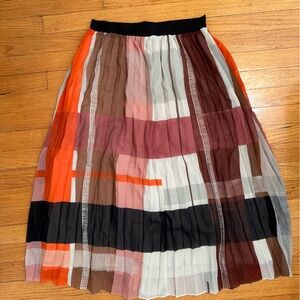 NWT Anthropologie Daniel Rainn Multicolor pleated Skirt